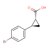31501-85-6 (1R,2R)-2-(4-bromophenyl)cyclopropane-1-carboxylic acid chemical structure