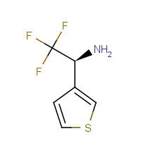 1209050-27-0 (1S)-2,2,2-trifluoro-1-thiophen-3-ylethanamine chemical structure