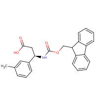 507472-28-8 (3R)-3-(9H-fluoren-9-ylmethoxycarbonylamino)-3-(3-methylphenyl)propanoic acid chemical structure