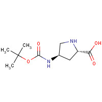 1279034-98-8 (2S,4R)-4-[(2-methylpropan-2-yl)oxycarbonylamino]pyrrolidine-2-carboxylic acid chemical structure