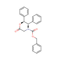 105228-46-4 benzyl (2S,3R)-6-oxo-2,3-diphenylmorpholine-4-carboxylate chemical structure