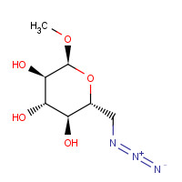 23701-87-3 (2R,3S,4S,5R,6S)-2-(azidomethyl)-6-methoxyoxane-3,4,5-triol chemical structure