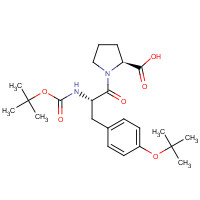 289910-65-2 (2S)-1-[(2S)-2-[(2-methylpropan-2-yl)oxycarbonylamino]-3-[4-[(2-methylpropan-2-yl)oxy]phenyl]propanoyl]pyrrolidine-2-carboxylic acid chemical structure
