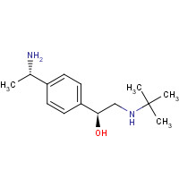 1037254-47-9 (1S)-1-[4-[(1S)-1-aminoethyl]phenyl]-2-(tert-butylamino)ethanol chemical structure