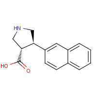 1049978-40-6 (3S,4R)-4-naphthalen-2-ylpyrrolidine-3-carboxylic acid chemical structure
