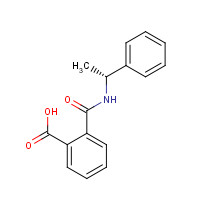 21752-35-2 2-[[(1R)-1-phenylethyl]carbamoyl]benzoic acid chemical structure