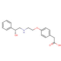 146376-58-1 2-[4-[2-[[(2R)-2-hydroxy-2-phenylethyl]amino]ethoxy]phenyl]acetic acid chemical structure