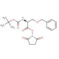 13650-73-2 (2,5-dioxopyrrolidin-1-yl) (2S)-2-[(2-methylpropan-2-yl)oxycarbonylamino]-3-phenylmethoxypropanoate chemical structure