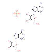 64503-27-1 (2R,3R,4S,5R)-2-(6-aminopurin-9-yl)-5-(hydroxymethyl)oxolane-3,4-diol;sulfuric acid chemical structure