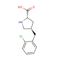 1049978-05-3 (2S,4R)-4-[(2-chlorophenyl)methyl]pyrrolidine-2-carboxylic acid chemical structure