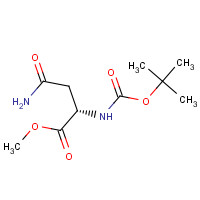 124842-28-0 methyl (2S)-4-amino-2-[(2-methylpropan-2-yl)oxycarbonylamino]-4-oxobutanoate chemical structure
