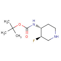 1268520-95-1 tert-butyl N-[(3R,4R)-3-fluoropiperidin-4-yl]carbamate chemical structure