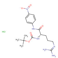 99306-64-6 tert-butyl N-[(2S)-5-(diaminomethylideneamino)-1-(4-nitroanilino)-1-oxopentan-2-yl]carbamate;hydrochloride chemical structure