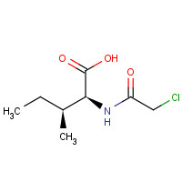 67253-30-9 (2S,3S)-2-[(2-chloroacetyl)amino]-3-methylpentanoic acid chemical structure