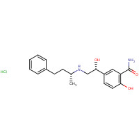 75659-08-4 2-hydroxy-5-[(1R)-1-hydroxy-2-[[(2R)-4-phenylbutan-2-yl]amino]ethyl]benzamide;hydrochloride chemical structure