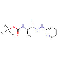 915375-27-8 tert-butyl N-[(2R)-1-oxo-1-(2-pyridin-2-ylhydrazinyl)propan-2-yl]carbamate chemical structure