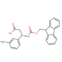501015-27-6 (3S)-3-(9H-fluoren-9-ylmethoxycarbonylamino)-3-(3-methylphenyl)propanoic acid chemical structure
