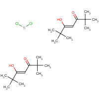 53293-32-6 dichlorotitanium;(Z)-5-hydroxy-2,2,6,6-tetramethylhept-4-en-3-one chemical structure