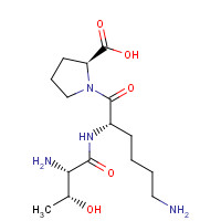 41961-56-2 (2S)-1-[(2S)-6-amino-2-[[(2S,3R)-2-amino-3-hydroxybutanoyl]amino]hexanoyl]pyrrolidine-2-carboxylic acid chemical structure