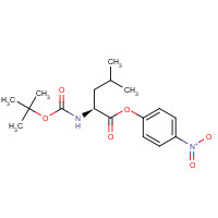 3350-19-4 (4-nitrophenyl) (2S)-4-methyl-2-[(2-methylpropan-2-yl)oxycarbonylamino]pentanoate chemical structure