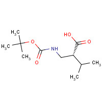 191664-14-9 (2R)-3-methyl-2-[[(2-methylpropan-2-yl)oxycarbonylamino]methyl]butanoic acid chemical structure