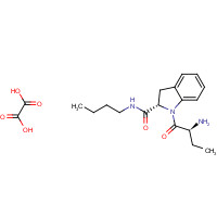 185213-03-0 (2S)-1-[(2S)-2-aminobutanoyl]-N-butyl-2,3-dihydroindole-2-carboxamide;oxalic acid chemical structure