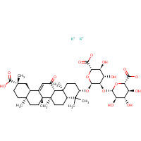 68797-35-3 dipotassium;(2S,3S,4S,5R,6R)-6-[(2S,3R,4S,5S,6S)-2-[[(3S,4aR,6aR,6bS,8aS,11S,12aR,14aR,14bS)-11-carboxy-4,4,6a,6b,8a,11,14b-heptamethyl-14-oxo-2,3,4a,5,6,7,8,9,10,12,12a,14a-dodecahydro-1H-picen-3-yl]oxy]-6-carboxylato-4,5-dihydroxyoxan-3-yl]oxy-3,4,5-tri chemical structure