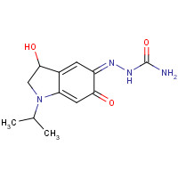 7248-21-7 [(Z)-(3-hydroxy-6-oxo-1-propan-2-yl-2,3-dihydroindol-5-ylidene)amino]urea chemical structure