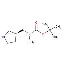 1064052-00-1 tert-butyl N-methyl-N-[[(3S)-pyrrolidin-3-yl]methyl]carbamate chemical structure
