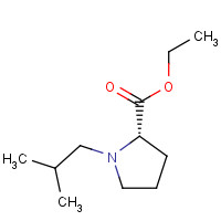 30103-30-1 ethyl (2S)-1-(2-methylpropyl)pyrrolidine-2-carboxylate chemical structure