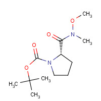 115186-37-3 tert-butyl (2S)-2-[methoxy(methyl)carbamoyl]pyrrolidine-1-carboxylate chemical structure