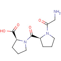 13100-15-7 (2S)-1-[(2S)-1-(2-aminoacetyl)pyrrolidine-2-carbonyl]pyrrolidine-2-carboxylic acid chemical structure