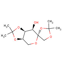 18422-54-3 (3'aR,4S,7'R,7'aS)-2,2,2',2'-tetramethylspiro[1,3-dioxolane-4,6'-3a,4,7,7a-tetrahydro-[1,3]dioxolo[4,5-c]pyran]-7'-ol chemical structure