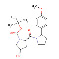 1246639-53-1 tert-butyl (2S,4S)-4-hydroxy-2-[2-(4-methoxyphenyl)pyrrolidine-1-carbonyl]pyrrolidine-1-carboxylate chemical structure