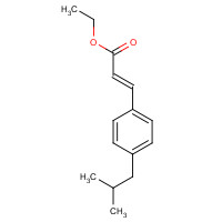 1256636-24-4 ethyl (E)-3-[4-(2-methylpropyl)phenyl]prop-2-enoate chemical structure
