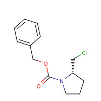 61350-66-1 benzyl (2S)-2-(chloromethyl)pyrrolidine-1-carboxylate chemical structure
