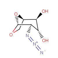 67546-20-7 (1R,2S,3R,4R,5R)-4-azido-6,8-dioxabicyclo[3.2.1]octane-2,3-diol chemical structure