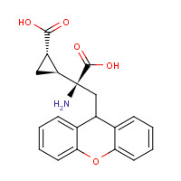 201943-63-7 (1S,2S)-2-[(1S)-1-amino-1-carboxy-2-(9H-xanthen-9-yl)ethyl]cyclopropane-1-carboxylic acid chemical structure