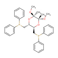 173371-58-9 [(2R,3R,5R,6R)-3-(diphenylphosphanylmethyl)-5,6-dimethoxy-5,6-dimethyl-1,4-dioxan-2-yl]methyl-diphenylphosphane chemical structure
