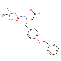 126825-16-9 (3S)-3-[(2-methylpropan-2-yl)oxycarbonylamino]-4-(4-phenylmethoxyphenyl)butanoic acid chemical structure
