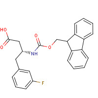 331763-67-8 (3R)-3-(9H-fluoren-9-ylmethoxycarbonylamino)-4-(3-fluorophenyl)butanoic acid chemical structure
