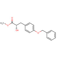 481072-37-1 methyl (2S)-2-hydroxy-3-(4-phenylmethoxyphenyl)propanoate chemical structure