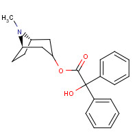 3736-36-5 [(1S,5R)-8-methyl-8-azabicyclo[3.2.1]octan-3-yl] 2-hydroxy-2,2-diphenylacetate chemical structure