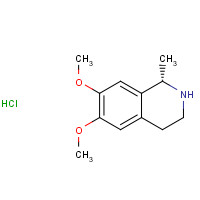 883-87-4 (1S)-6,7-dimethoxy-1-methyl-1,2,3,4-tetrahydroisoquinoline;hydrochloride chemical structure