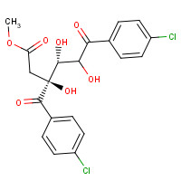 99886-53-0 methyl (3S,4R)-3-(4-chlorobenzoyl)-6-(4-chlorophenyl)-3,4,5-trihydroxy-6-oxohexanoate chemical structure