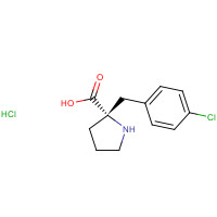 1217618-69-3 (2S)-2-[(4-chlorophenyl)methyl]pyrrolidine-2-carboxylic acid;hydrochloride chemical structure