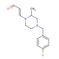 685535-55-1 (E)-3-[4-[(4-fluorophenyl)methyl]-2-methylpiperazin-1-yl]prop-2-enal chemical structure