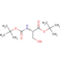 7738-22-9 tert-butyl (2S)-3-hydroxy-2-[(2-methylpropan-2-yl)oxycarbonylamino]propanoate chemical structure