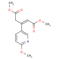 721920-95-2 dimethyl (Z)-3-(6-methoxypyridin-3-yl)pent-2-enedioate chemical structure