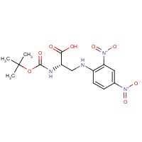 214750-67-1 (2S)-3-(2,4-dinitroanilino)-2-[(2-methylpropan-2-yl)oxycarbonylamino]propanoic acid chemical structure